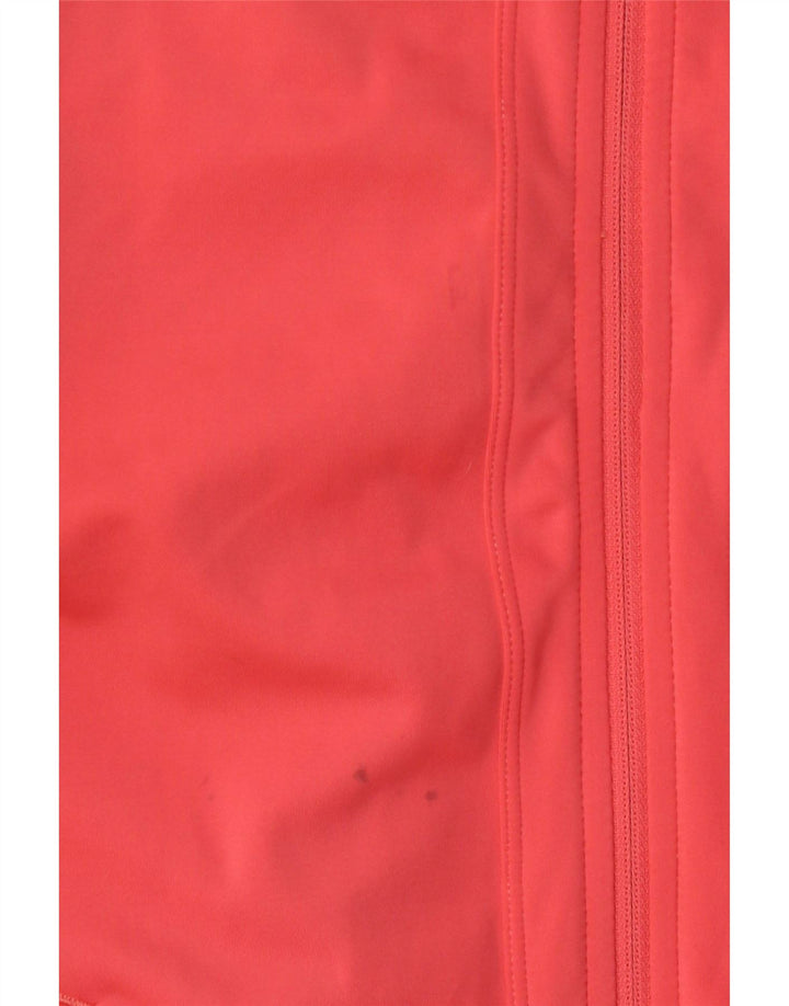 Adidas Womens Tracksuit Top Jacket UK 12/14 Medium Pink Polyester