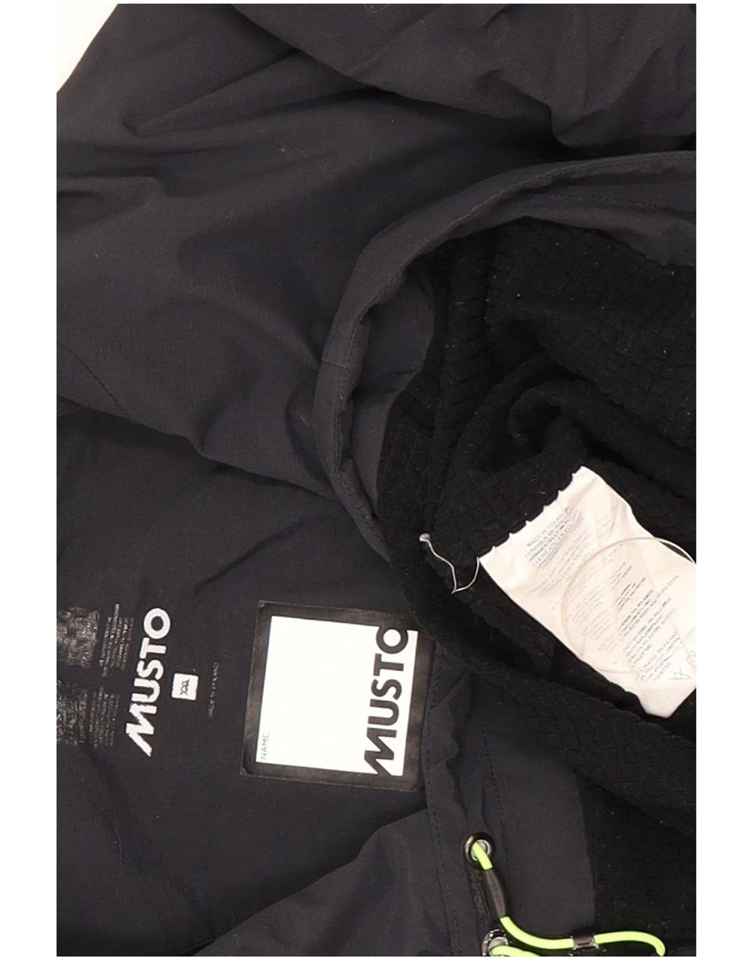 Musto Mens Rain Jacket UK 44 2XL Navy Blue Polyamide