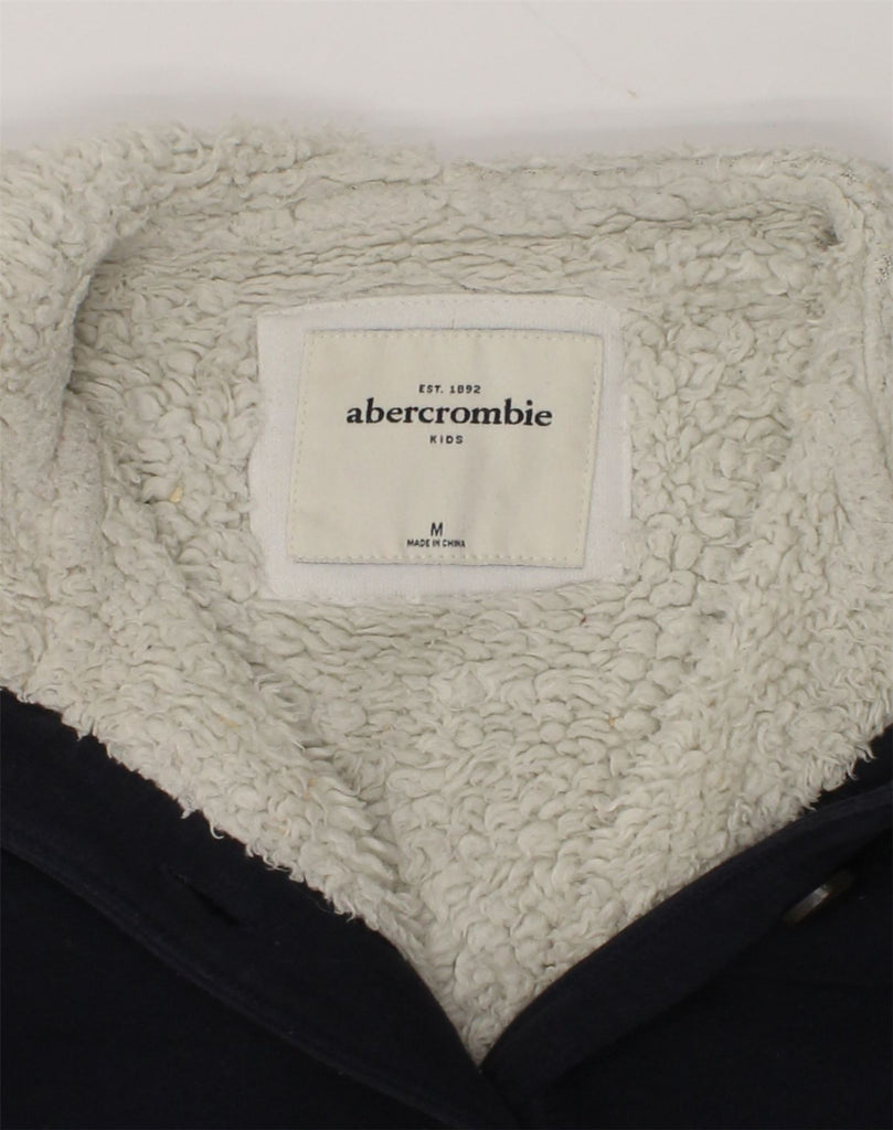 ABERCROMBIE & FITCH Girls Zip Hoodie Sweater 8-9 Years Medium Navy Blue | Vintage Abercrombie & Fitch | Thrift | Second-Hand Abercrombie & Fitch | Used Clothing | Messina Hembry 