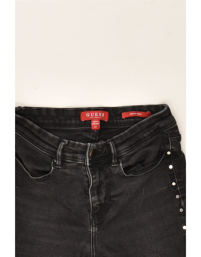 GUESS Womens Skinny Jeans W27 L28 Black | Vintage Guess | Thrift | Second-Hand Guess | Used Clothing | Messina Hembry 