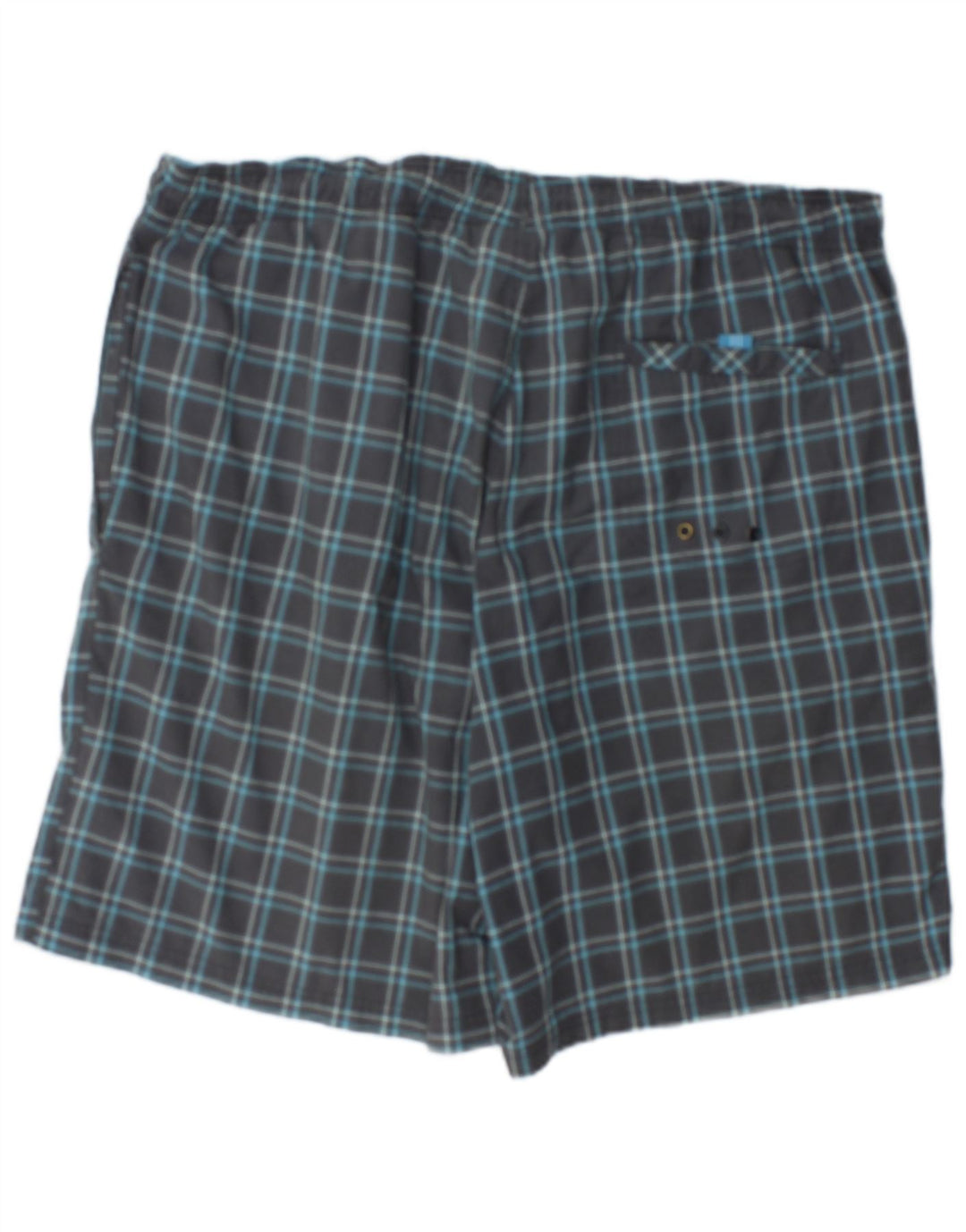 Adidas Mens Swimming Shorts XL Grey Check Polyester