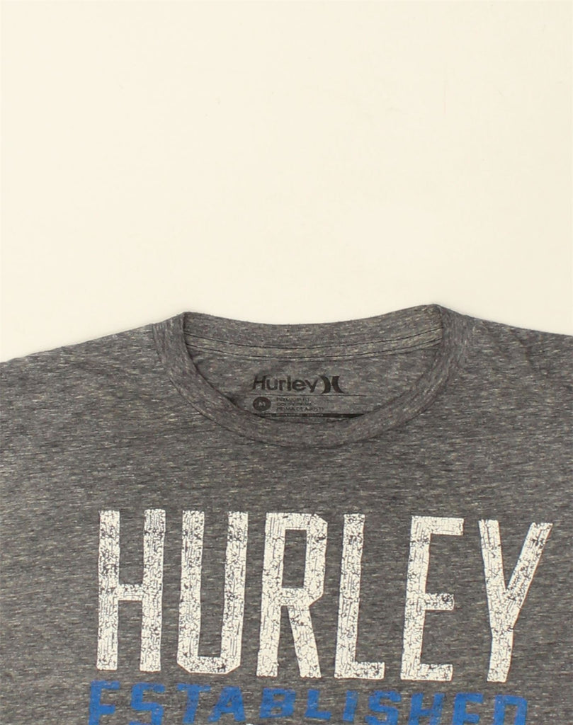 HURLEY Mens Premium Fit Graphic T-Shirt Top Medium Grey Polyester | Vintage Hurley | Thrift | Second-Hand Hurley | Used Clothing | Messina Hembry 