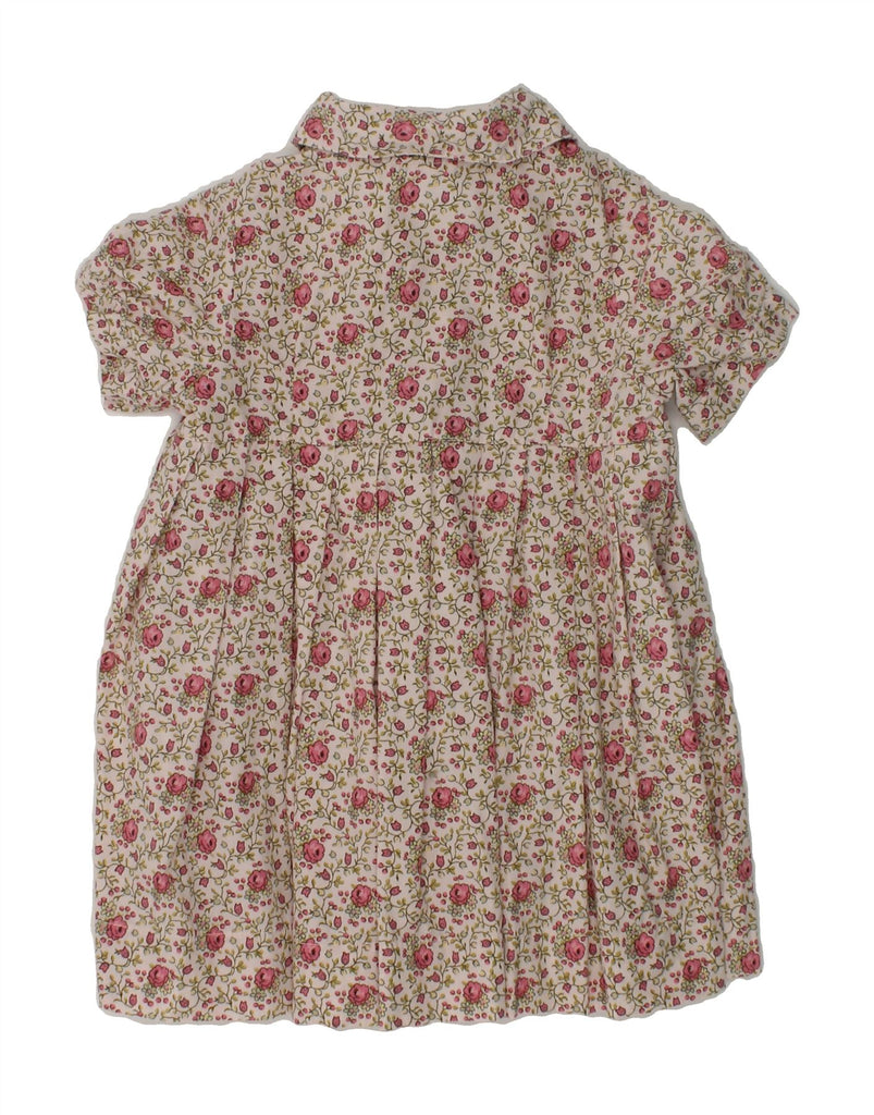 GAP Baby Girls Shirt Dress 12-18 Months Beige Floral Cotton | Vintage Gap | Thrift | Second-Hand Gap | Used Clothing | Messina Hembry 