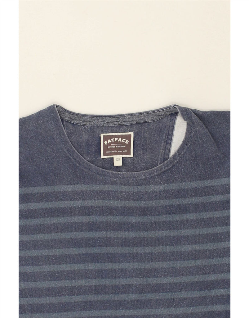 FAT FACE Mens Top Long Sleeve XS Blue Striped Cotton | Vintage Fat Face | Thrift | Second-Hand Fat Face | Used Clothing | Messina Hembry 