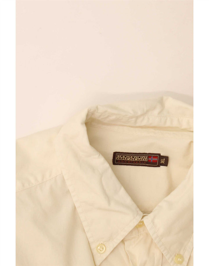 Napapijri Mens Graphic Shirt XL Off White