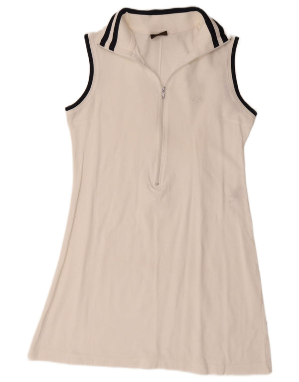 Rifle Womens Sleeveless Tennis Dress UK 18 XL White Cotton