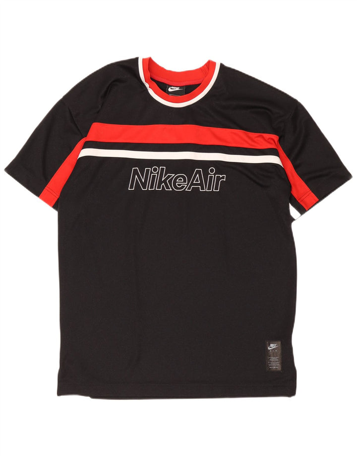Nike Mens Regular Graphic T-Shirt Top Medium Black Colourblock Polyester