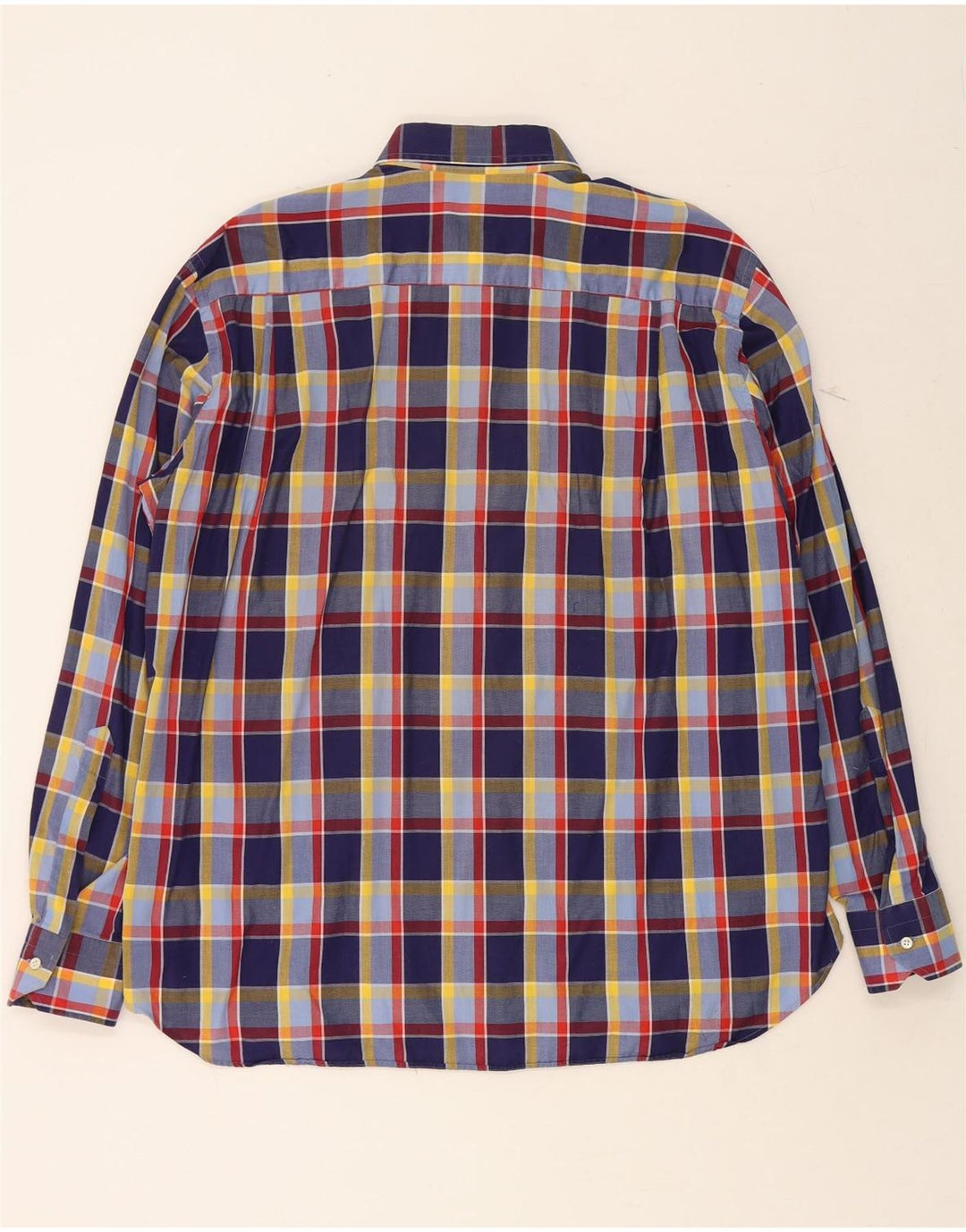 ROMAGNOLI Mens Roma Shirt Medium Multicoloured Check Vintage Romagnoli and Second-Hand Romagnoli from Messina Hembry 