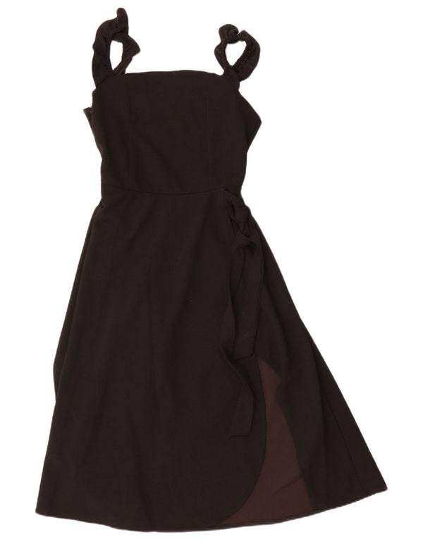 Abercrombie & Fitch Womens Sleeveless Maxi Dress UK 8 Small Black