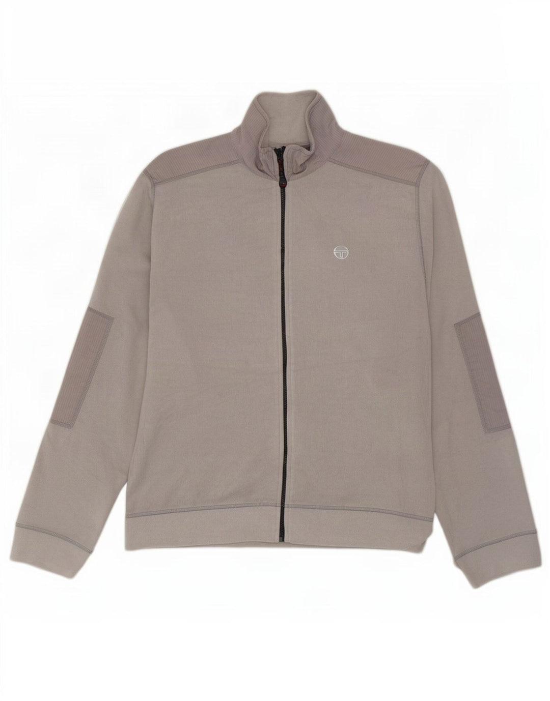 Sergio Tacchini Mens Fleece Jacket UK 42 XL Grey Pinstripe