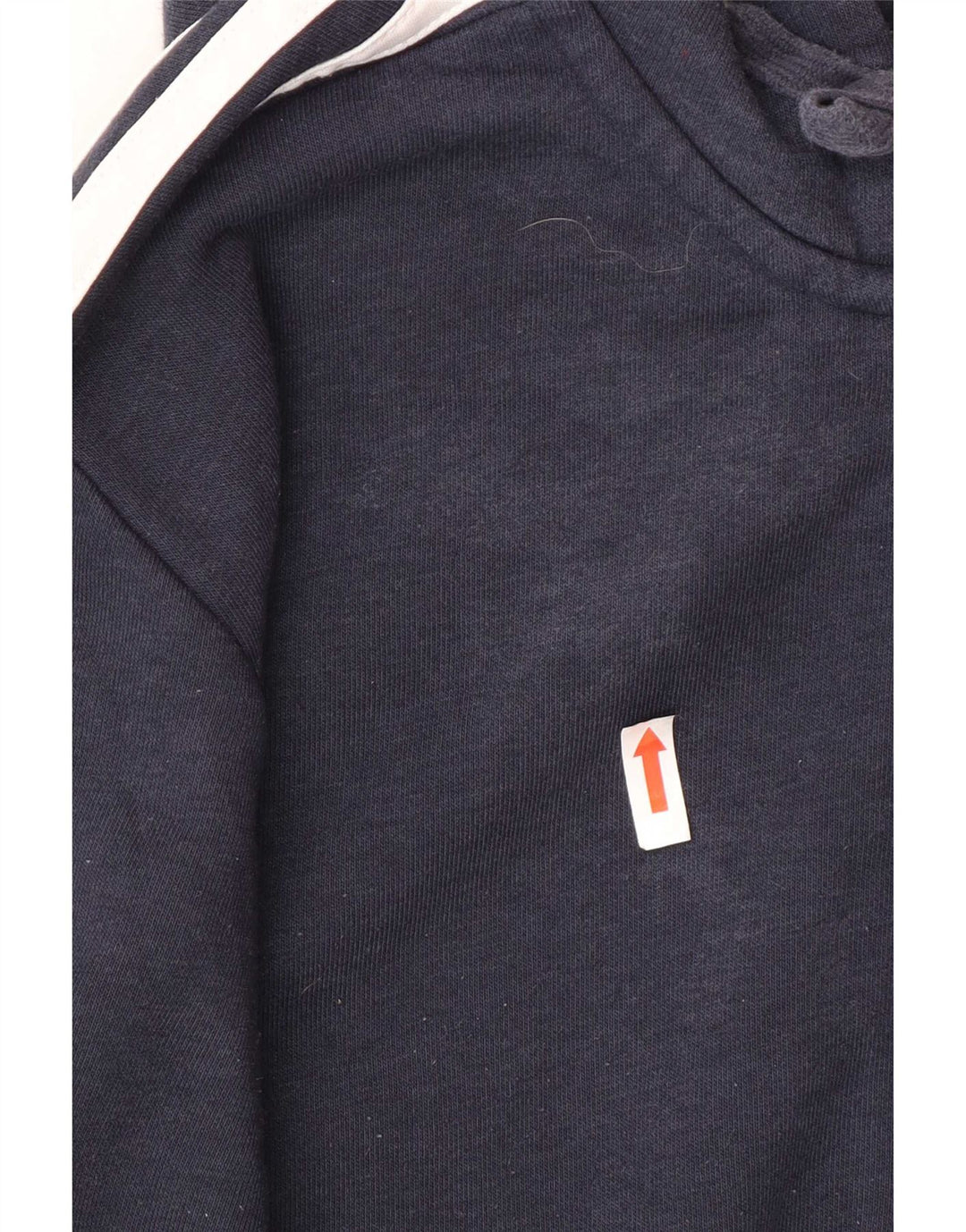 Adidas Mens Zip Hoodie Sweater Medium Navy Blue Cotton