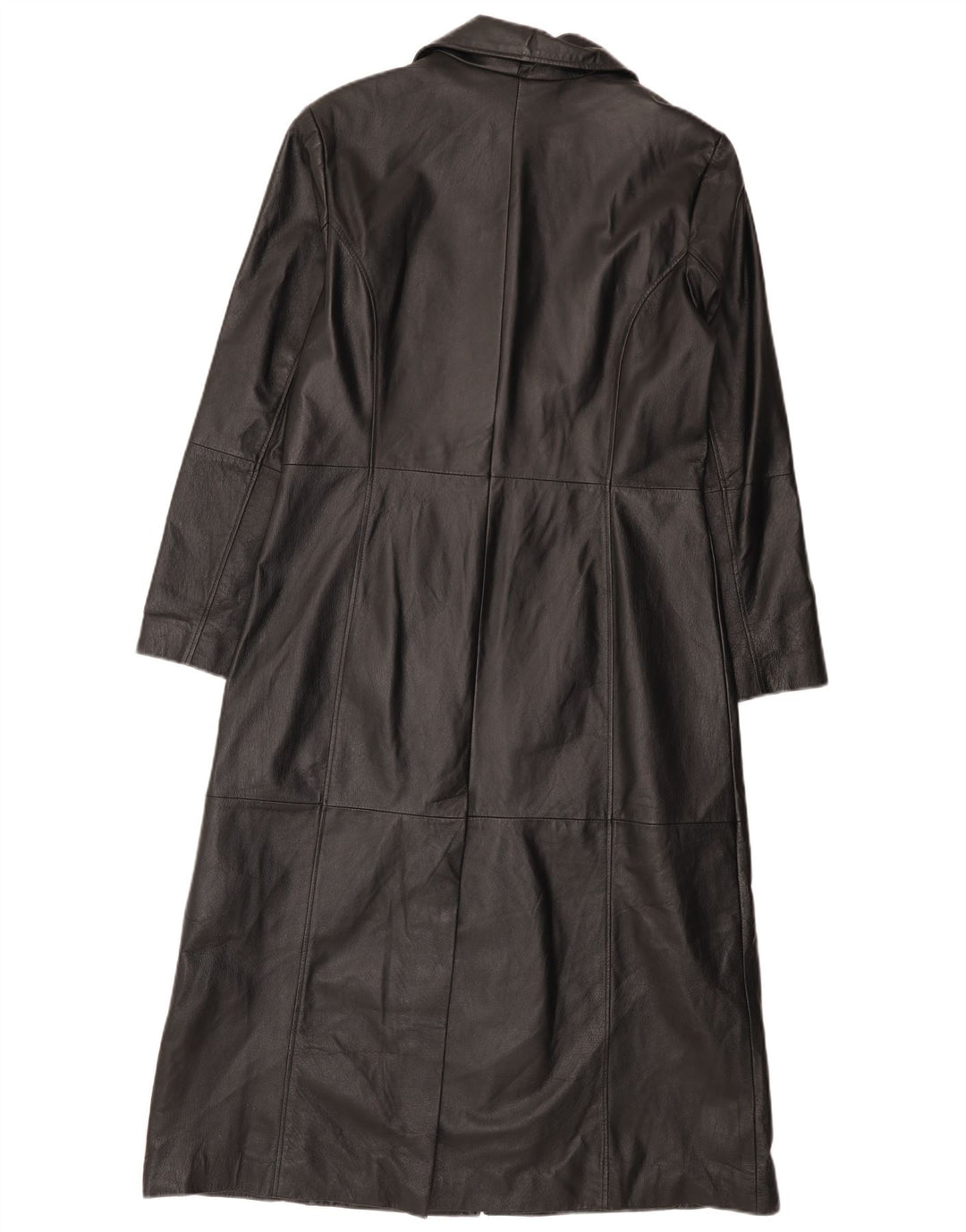 Vintage Womens Leather Coat EU 40 Medium Black