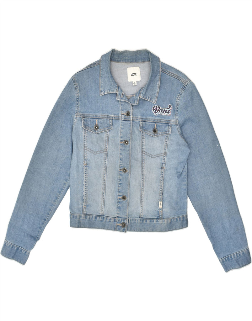 VANS Girls Denim Jacket 14-15 Years Large Blue Cotton | Vintage Vans | Thrift | Second-Hand Vans | Used Clothing | Messina Hembry 