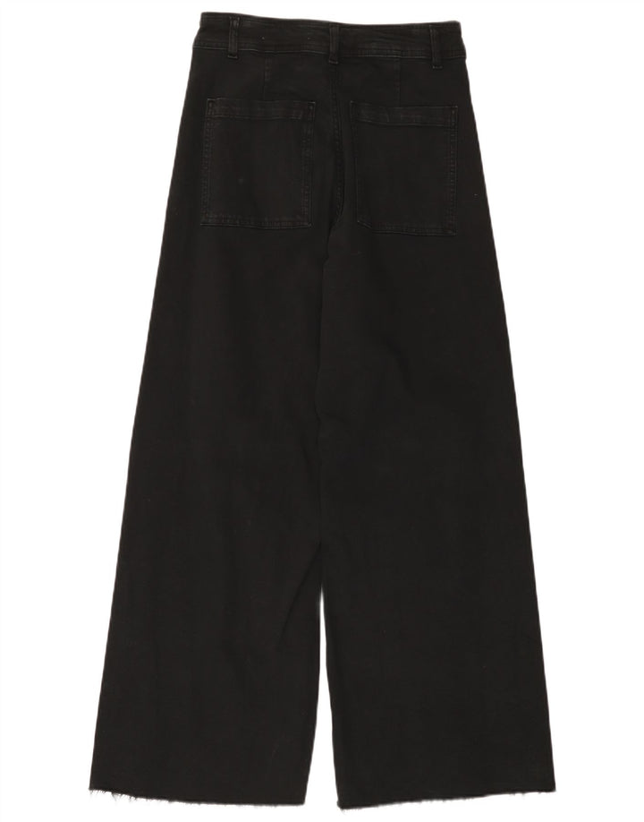 Zara Womens Wide Leg Jeans EU 40 Medium W30 L28 Black