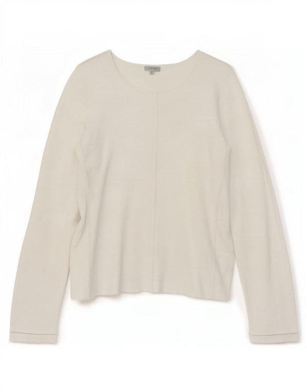 Jigsaw Womens Top Long Sleeve UK 10 Small White