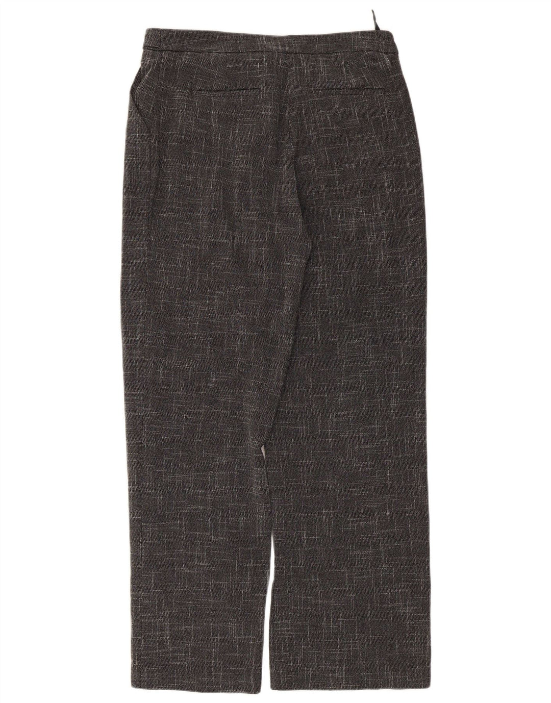 Marks & Spencer Womens Chino Trousers UK 10 Small W30 L29 Grey Check