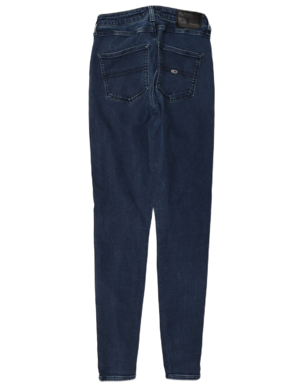 Tommy Hilfiger Womens Skinny Jeans W26 L30 Navy Blue Cotton