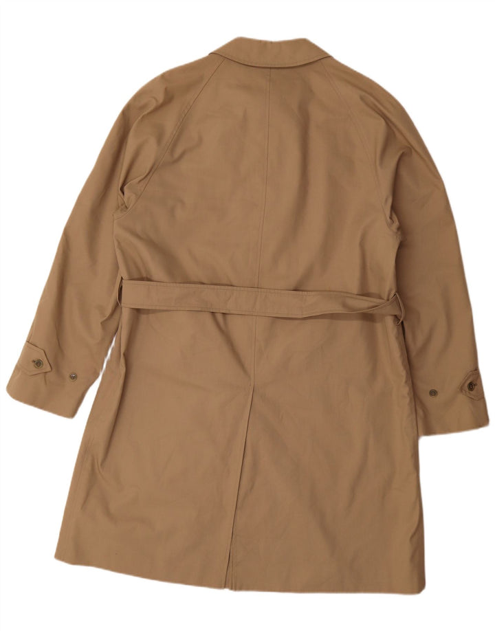 Vintage Mens Trench Coat IT 48 Medium Beige Polyester