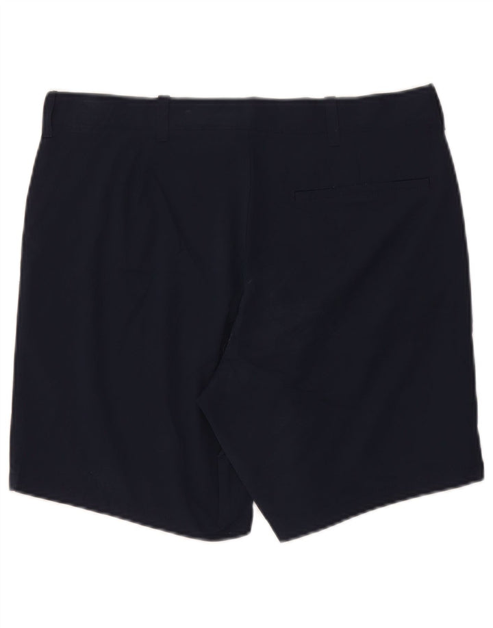 J. Crew Mens Chino Shorts W31 Medium Navy Blue Polyester