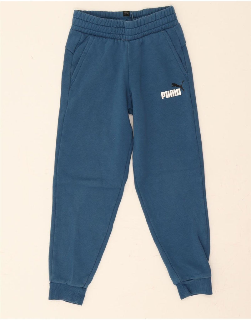 PUMA Boys Tracksuit Trousers Joggers 9-10 Years  Blue Cotton Vintage Puma and Second-Hand Puma from Messina Hembry 