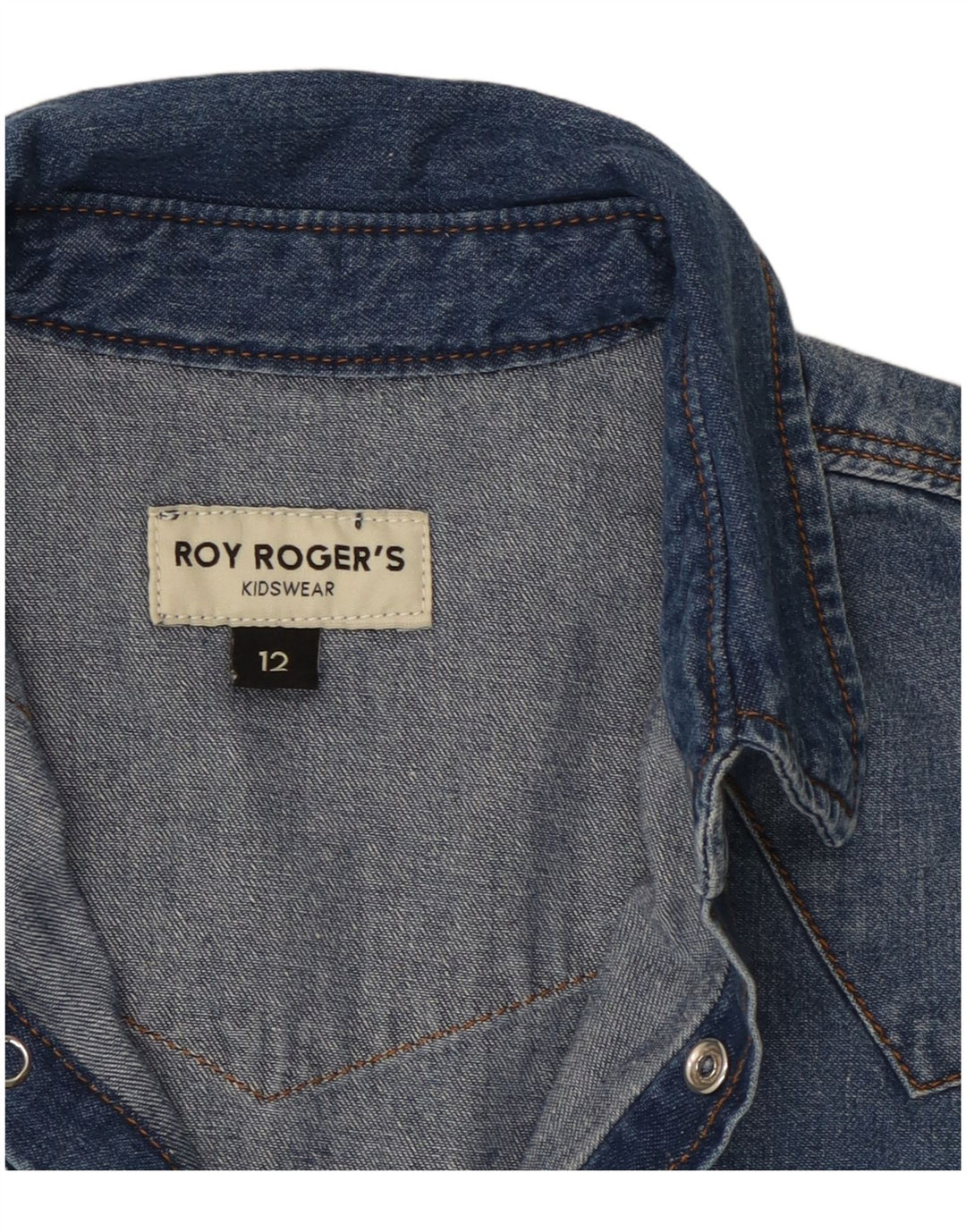ROY ROGERS Boys Denim Shirt 11-12 Years Blue