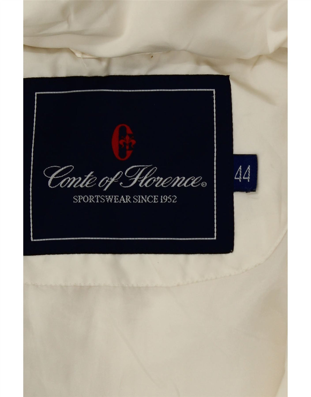 Conte of Florence Womens Hooded Padded Coat IT 44 Medium Off White