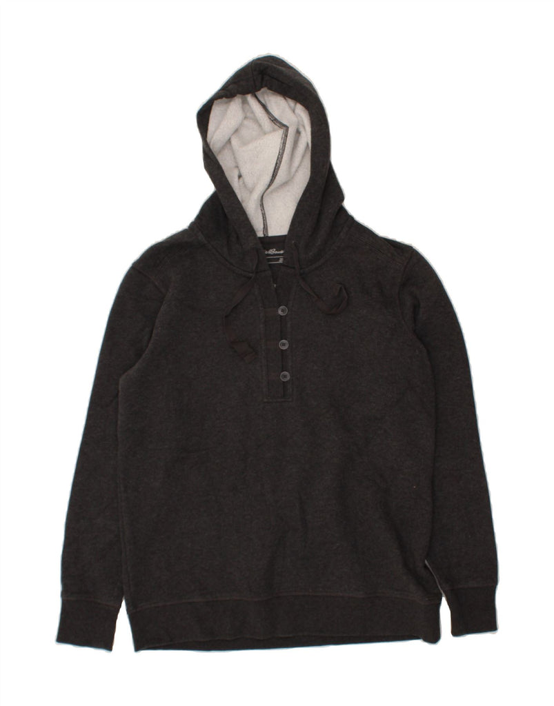 EDDIE BAUER Womens Hoodie Jumper UK 16 Large Grey Cotton Vintage Eddie Bauer and Second-Hand Eddie Bauer from Messina Hembry 