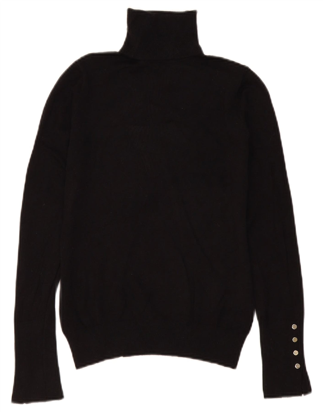 Zara Womens Roll Neck Jumper Sweater UK 10 Small Black