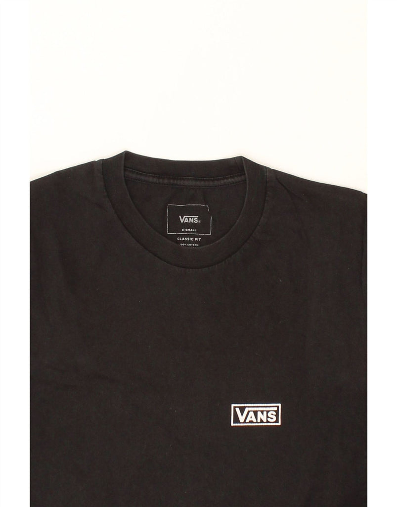 VANS Mens Classic Fit Graphic T-Shirt Top XS Black Vintage Vans and Second-Hand Vans from Messina Hembry 