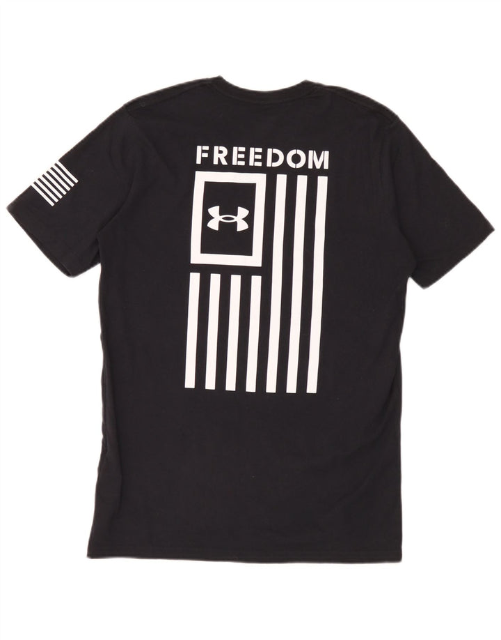 Under Armour Mens Graphic T-Shirt Top Small Black Cotton