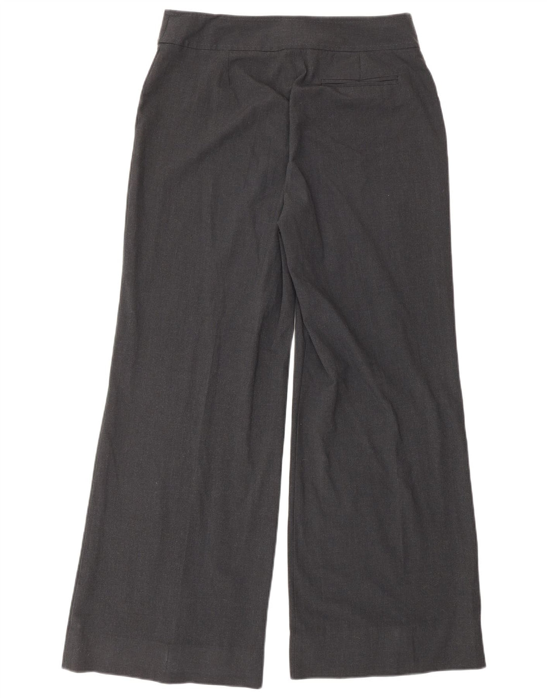 Oasis Womens Wide Leg Suit Trousers UK 10 Small W30 L30 Grey Polyester