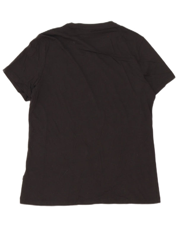 Puma Mens Graphic T-Shirt Top Large Black Cotton