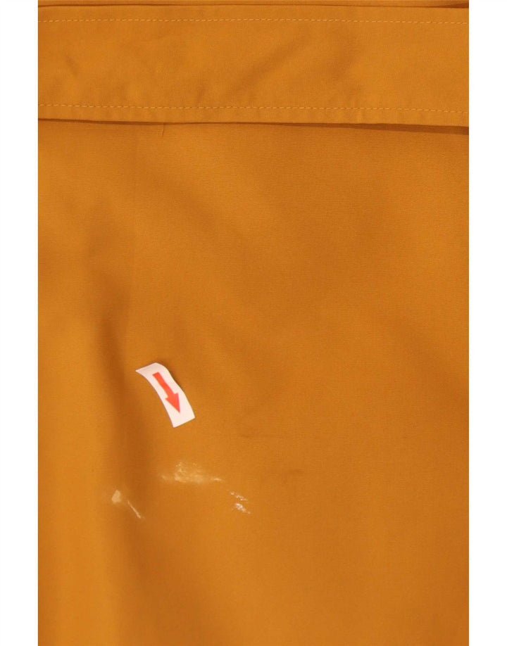Marks & Spencer Mens Trench Coat UK 16 Large Orange Polyester