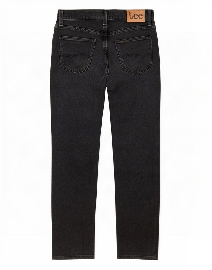 Lee Womens Straight Jeans W29 L34 Black Cotton