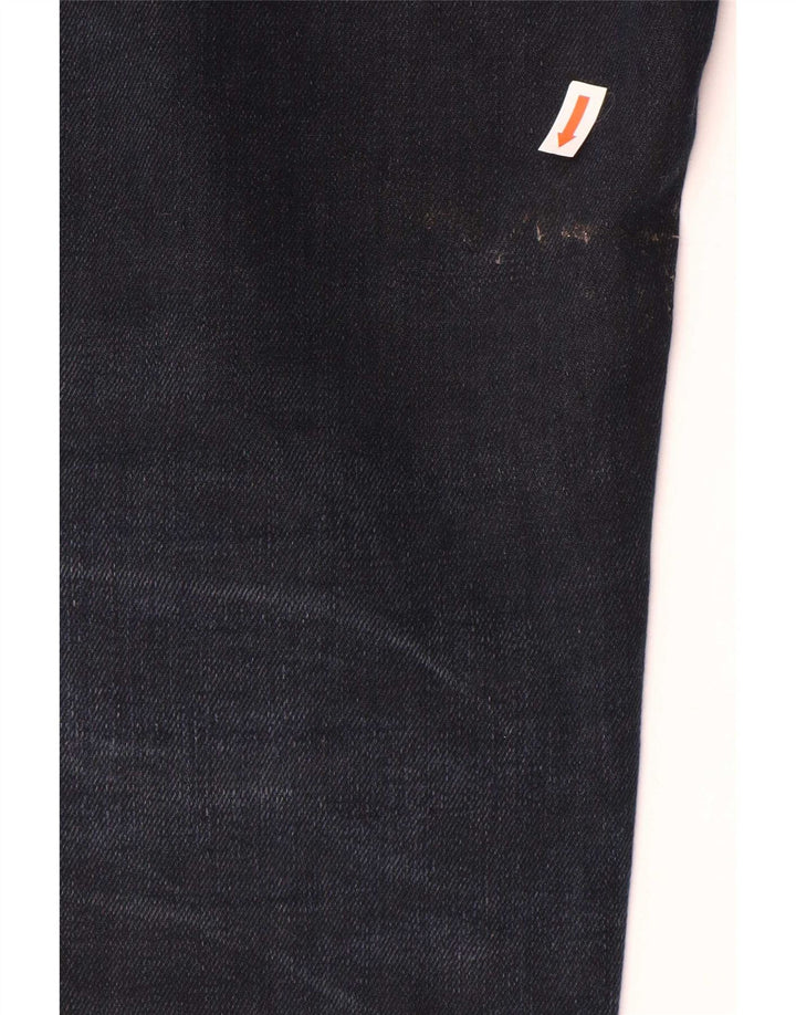 Dondup Mens Straight Jeans W33 L34 Navy Blue Cotton