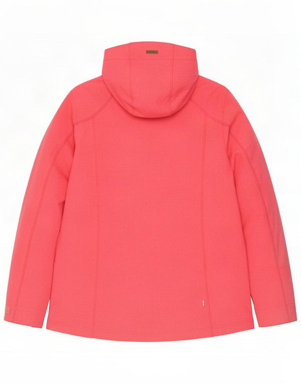 Icepeak Womens Hooded Windbreaker Jacket IT 44 Medium Pink Polyester