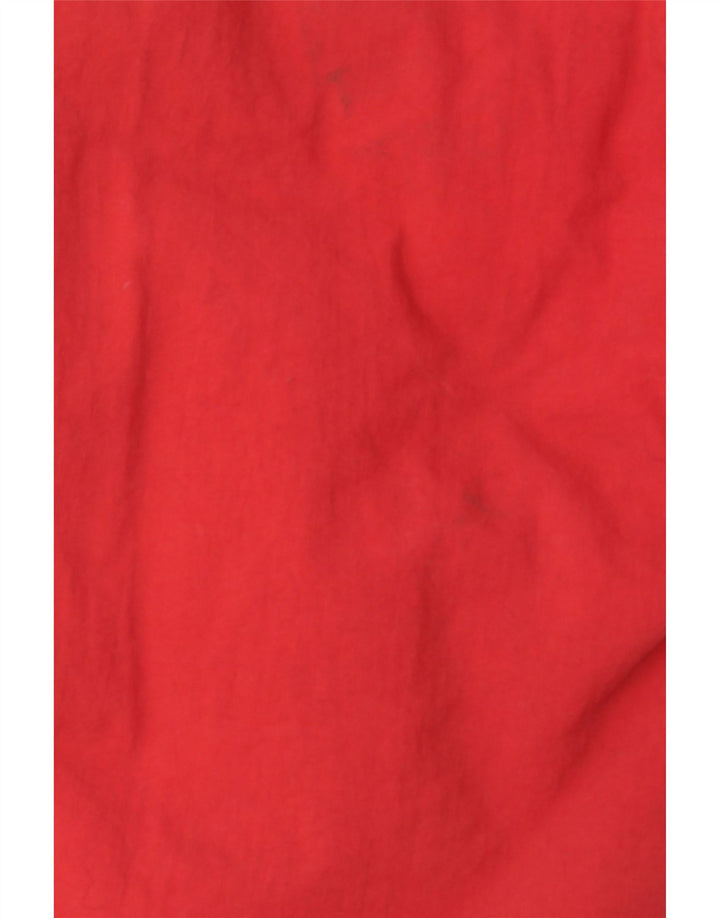 OLYMPIA Mens Bomber Jacket UK 42 XL Red Polyester Vintage Olympia and Second-Hand Olympia from Messina Hembry 