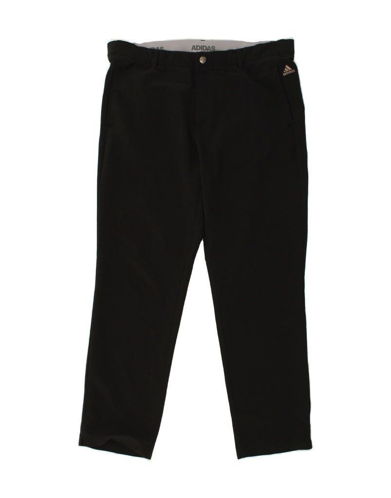 ADIDAS Mens Slim Chino Trousers W38 L32 Black Polyester Vintage Adidas and Second-Hand Adidas from Messina Hembry 