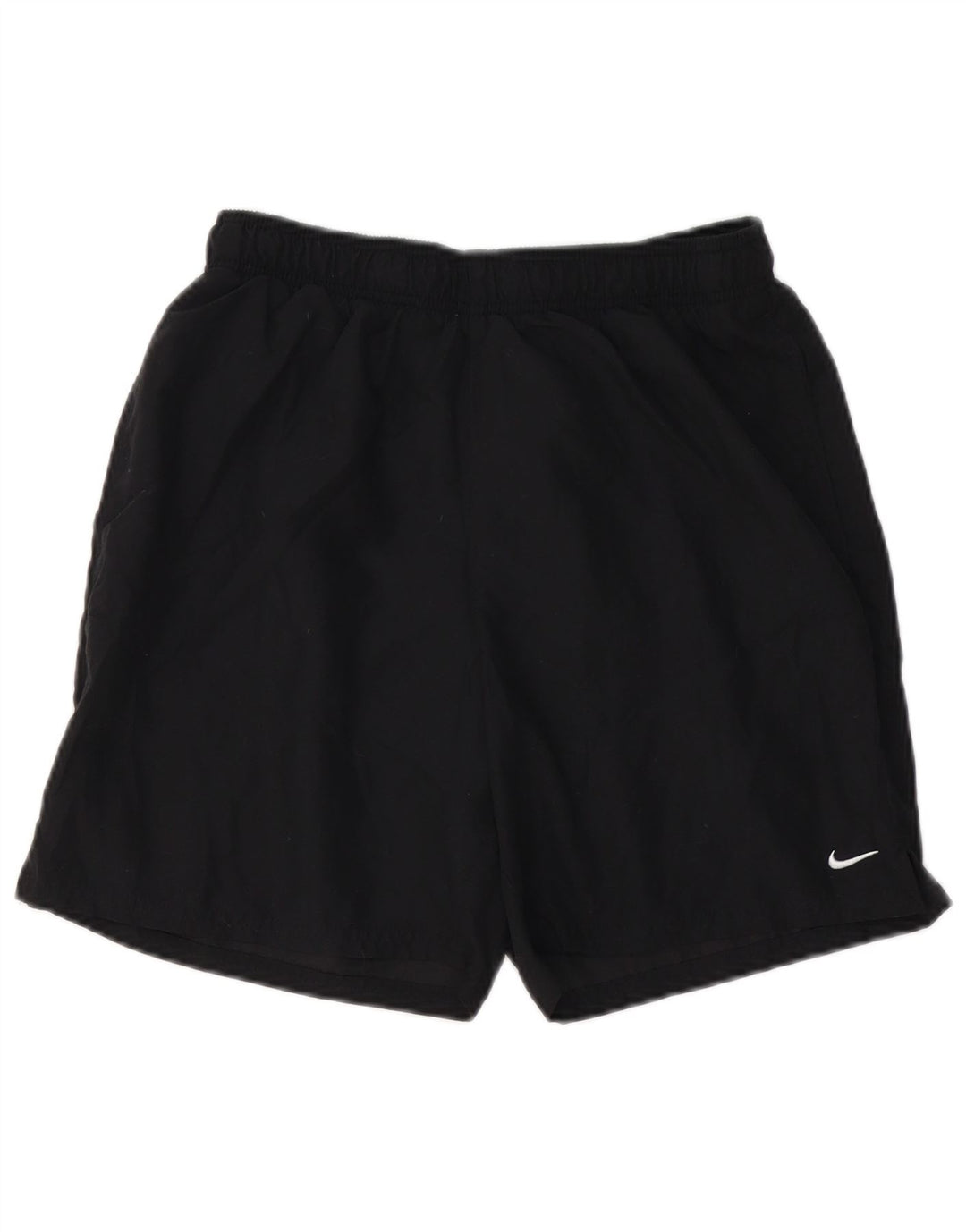 NIKE Womens Sport Shorts UK 12 Medium  Black Polyester