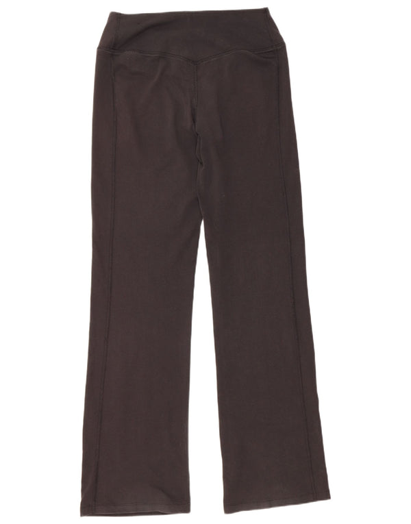 Nike Womens Dri Fit Tracksuit Trousers UK 14 Medium Black Cotton