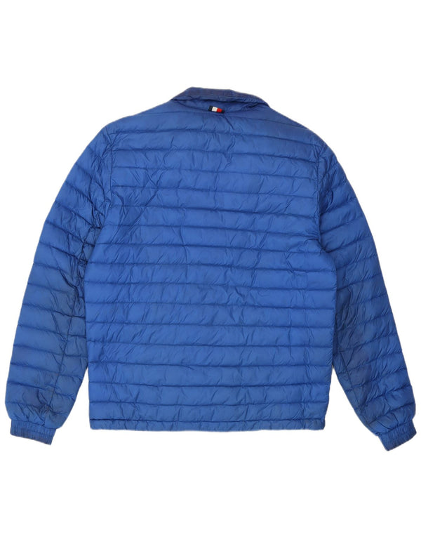 Tommy Hilfiger Mens Padded Jacket UK 36 Small Blue Polyamide