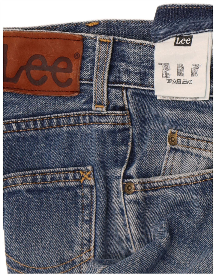 Lee Mens Brooklyn Straight Jeans W34 L32 Blue Cotton