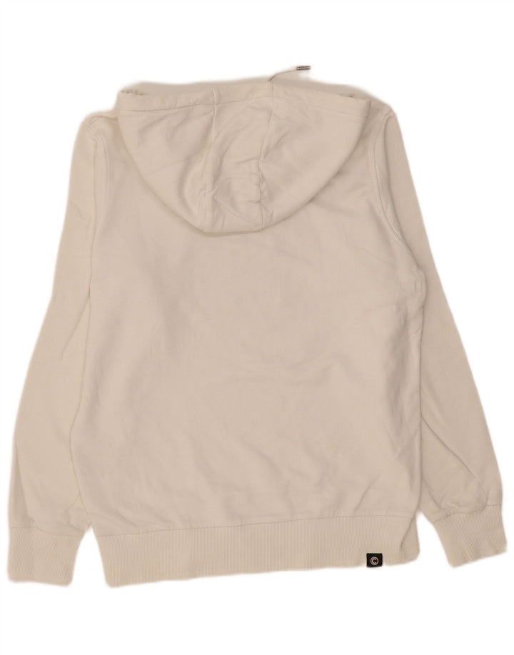 Colmar Mens Graphic Hoodie Jumper Large White Cotton