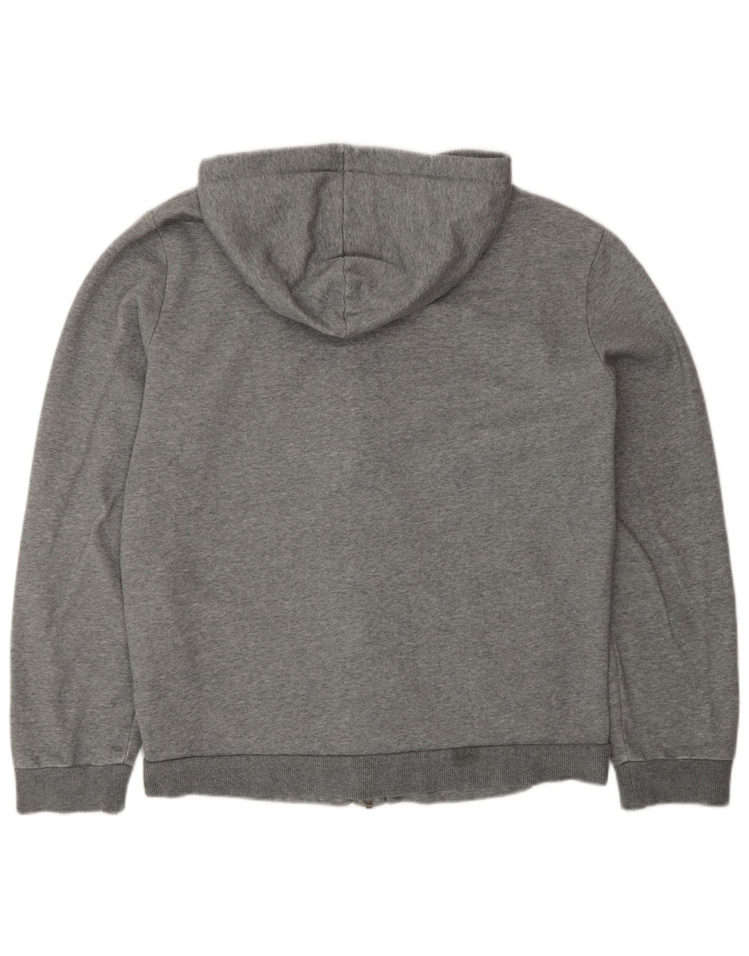 Puma Mens Zip Hoodie Sweater Medium Grey Colourblock Cotton