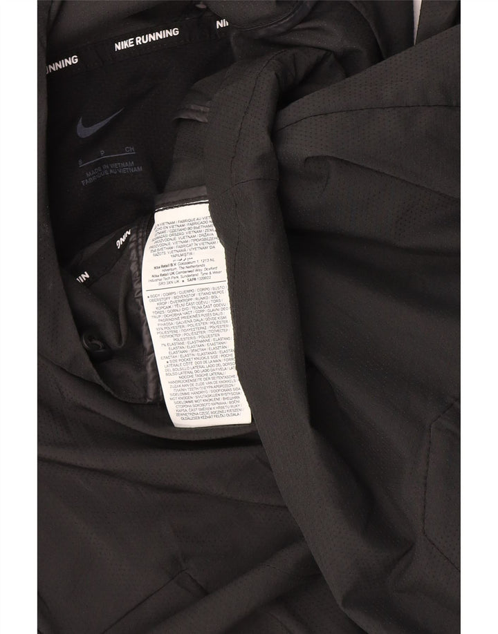 Nike Mens Hooded Tracksuit Top Jacket Small Black Polyester