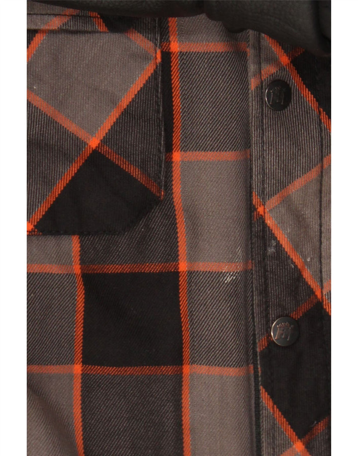 Vintage Mens Lumberjack Shirt 2XL Grey Check Cotton