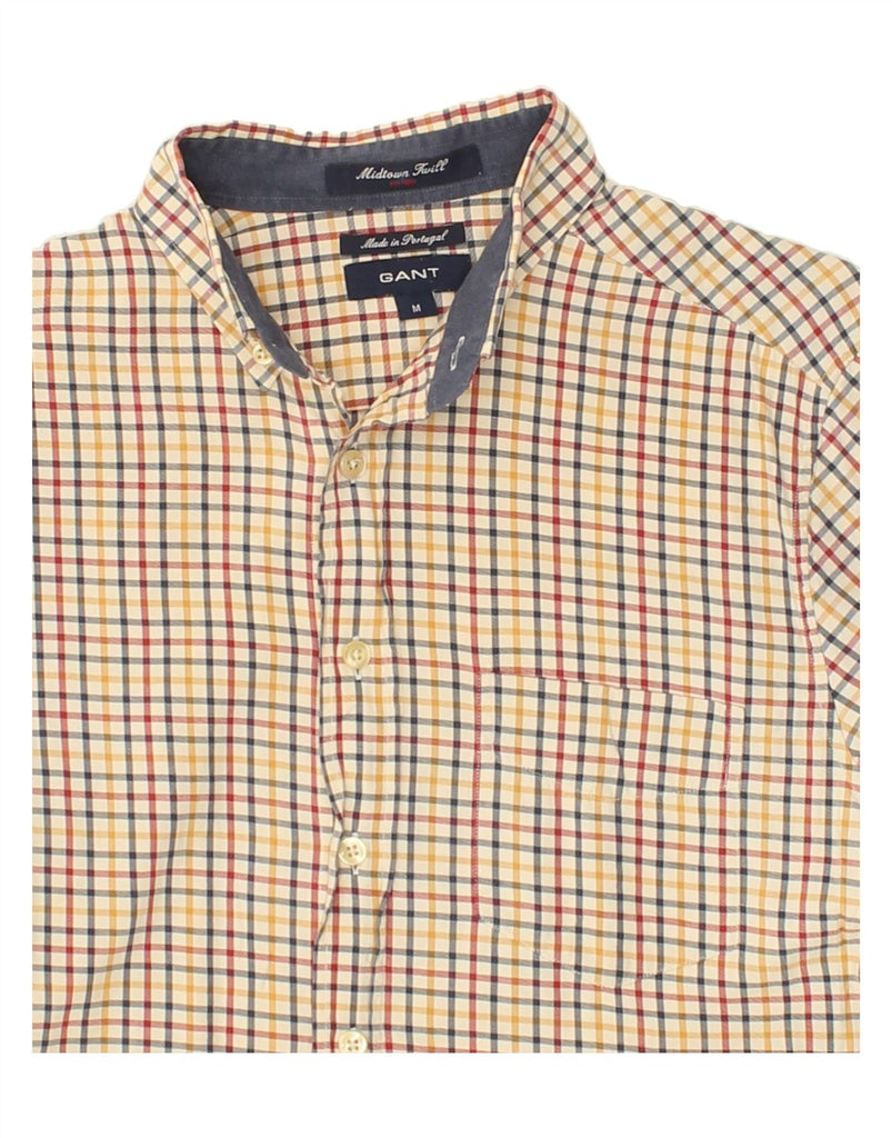 GANT Mens Shirt Medium Beige Check Cotton Vintage Gant and Second-Hand Gant from Messina Hembry 