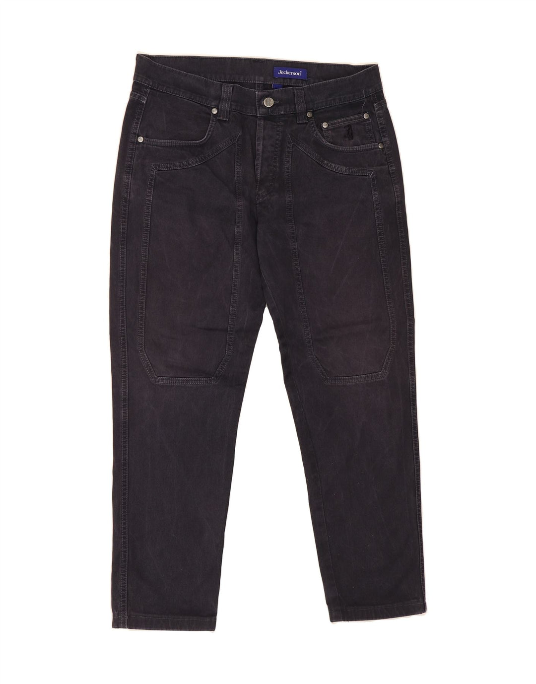 JECKERSON Womens Slim Jeans W33 L26 Navy Blue Cotton Vintage Jeckerson and Second-Hand Jeckerson from Messina Hembry 