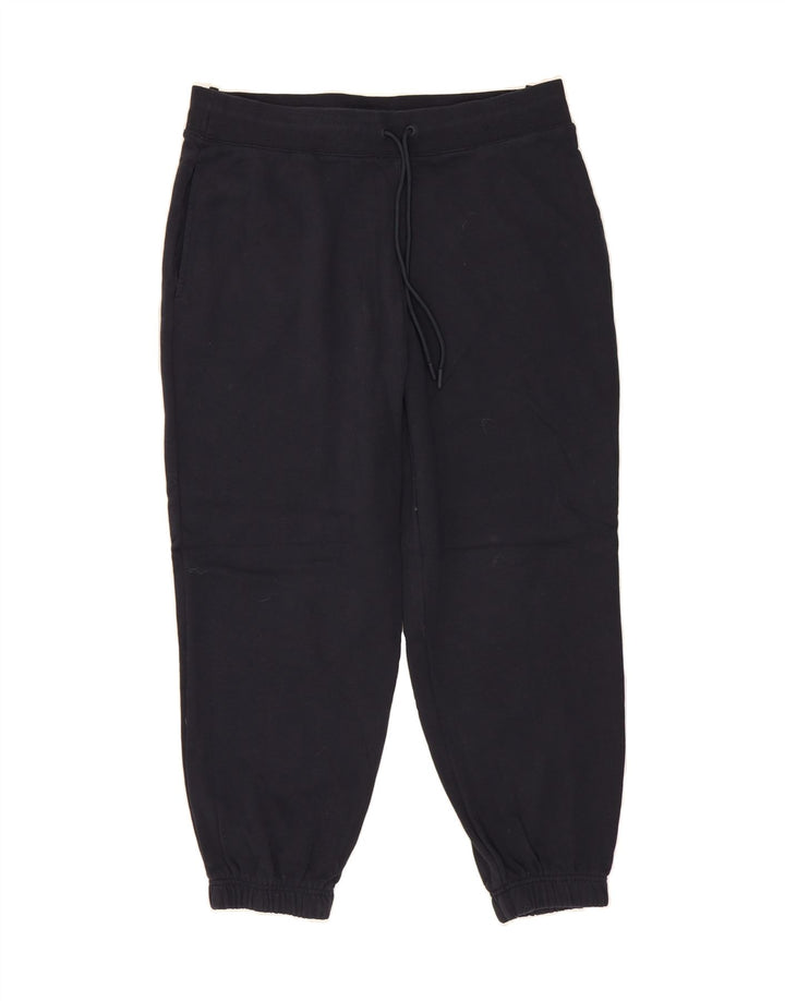 MARKS & SPENCER Womens Tracksuit Trousers Joggers UK 16 Large  Navy Blue Vintage Marks & Spencer and Second-Hand Marks & Spencer from Messina Hembry 
