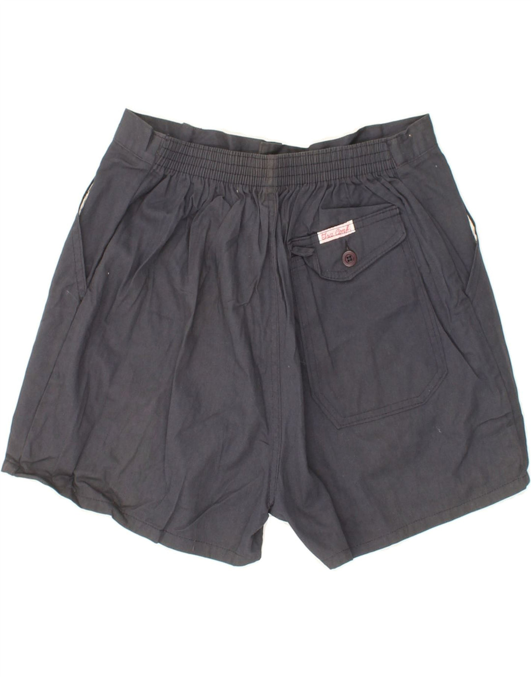 VINTAGE Womens Chino Shorts W28 Medium Navy Blue Cotton Vintage Vintage and Second-Hand Vintage from Messina Hembry 